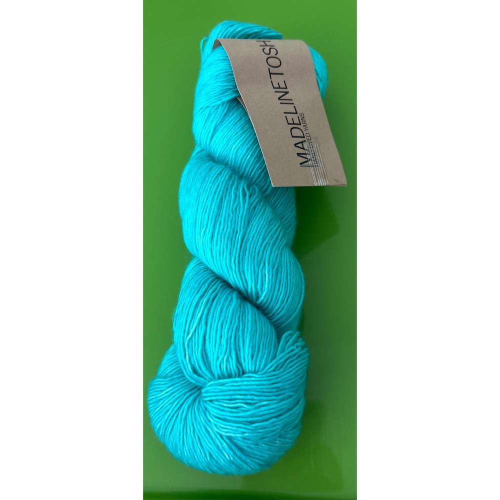 Madelinetosh Tosh Merino Light Fingering Yarn Button Jar Blue 420yd Superwash